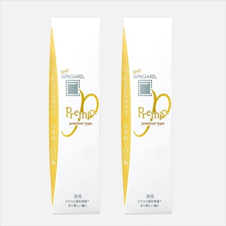 Apagard Premio Toothpaste 105g / 3.7 oz (Set of 2) | Nano Hydroxyapatite High Blending, Brightening Toothpaste