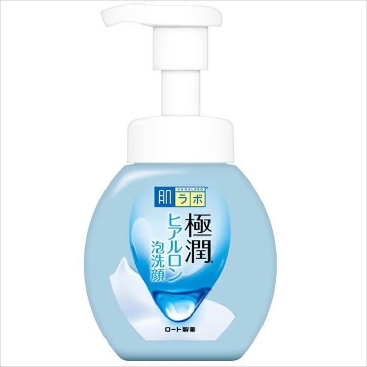 Hada Labo Gokujyun Hyaluronic Acid Moisture Bubble Foaming Cleanser Pump 160ml / 5.4 fl oz