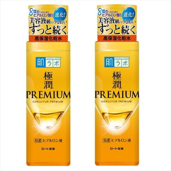 Hada Labo Gokujyun Premium Hyaluronic Acid Hydrating Lotion 170ml / 5.7 fl oz (Set of 2)