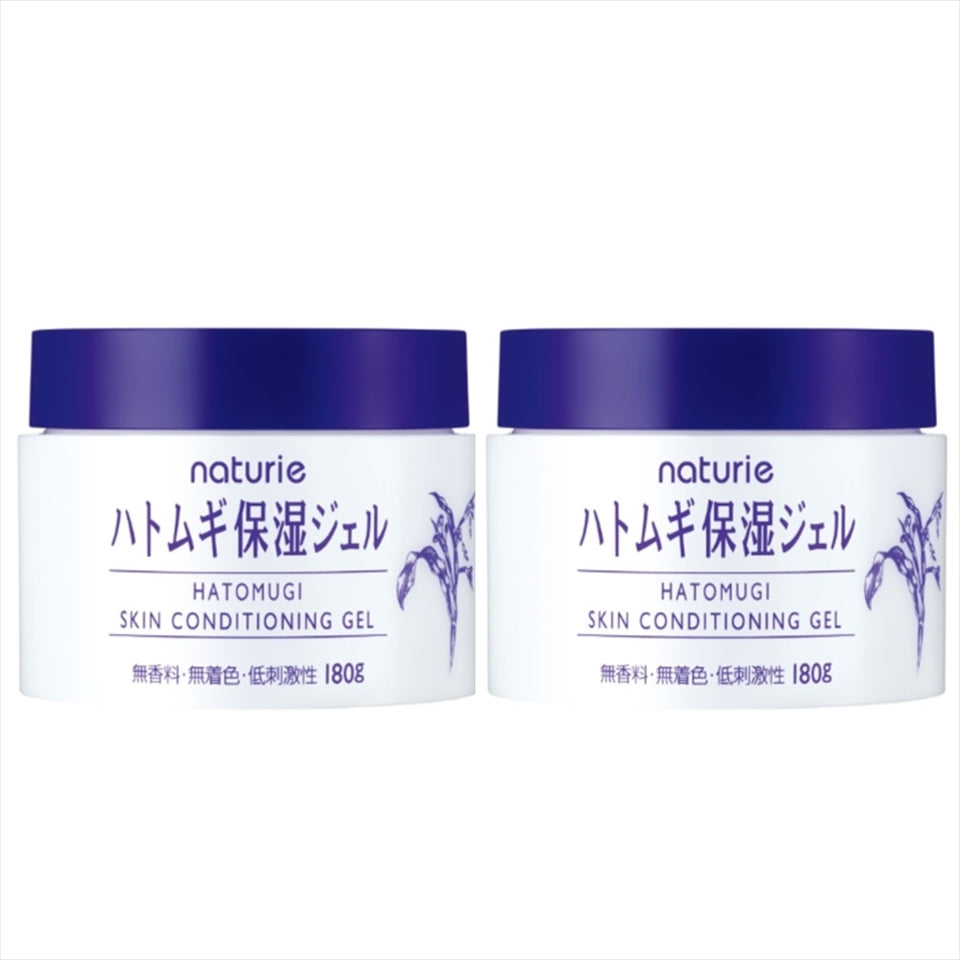 Naturie Skin Conditioning Gel Hatomugi Moisturizer 180g / 6.3 oz (Set of 2)