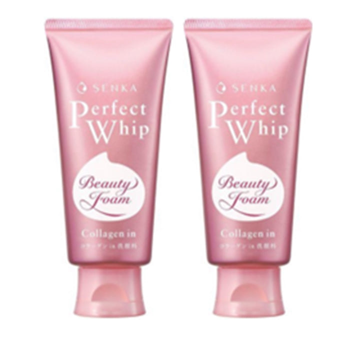 Senka Perfect Whip Collagen in Facial Cleanser 120g / 4.2 oz (Set of 2)