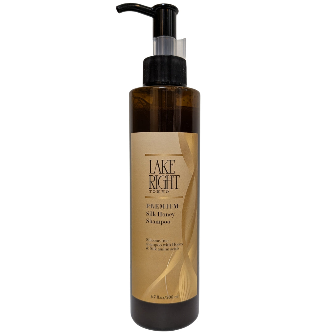 Silk Honey Shampoo – 200mL | LAKE RIGHT Original, Silicone-Free, Made in Japan